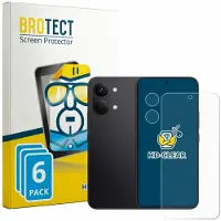 BROTECT - Screenprotector voor Xiaomi Poco X8 Pro Max (Voor+Camera) - Folie Beschermfolie transparant 6 Stuks