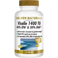Golden naturals Visolie 1400 TG vitamine D3 (120 softgels)
