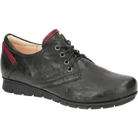 Think Veterschoen 'Schnürschuh Damen 3-000093-0000 Echtleder in schwarz' zwart