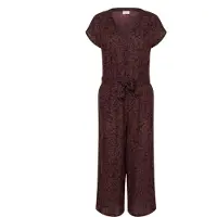 Kaffe Jumpsuit 'Beathe' kastanjebruin / zwart