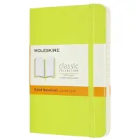 Moleskine Classic Notitieboek - Pocket - Softcover - Gelinieerd - Citroen Groen