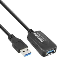 InLine actieve USB naar USB verlengkabel - USB3.0 - tot 0,9A - 5 meter