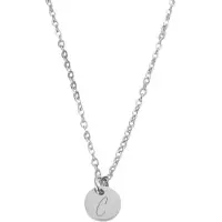 Yehwang Ketting Muntje met Initiaal Zilver