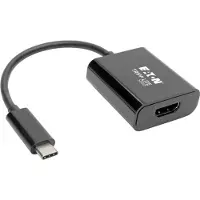 Eaton Tripp Lite U444-06N-HDB-AM video kabel adapter 0,15 m HDMI Type A (Standaard) USB Type-C Zwart