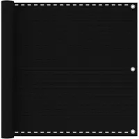 vidaXL Balkonscherm 90x300 cm HDPE zwart