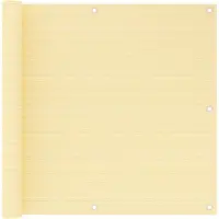 vidaXL Balkonscherm 90x600 cm HDPE beige