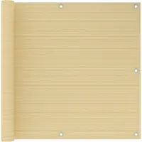 vidaXL Balkonscherm 90x300 cm HDPE beige