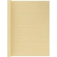 vidaXL Balkonscherm 120x400 cm HDPE beige