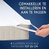 Azalia Matrasbeschermer - Voor Matras 60 x 120 cm - Waterdicht met 4 Elastische Hoeken