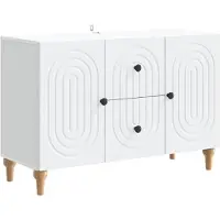 vidaXL TV Kast met lade Wit 89 x 34,5 x 60 cm Bewerkt hout
