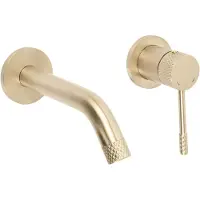 REA - Inbouw Wastafelkraan Venti Brush Gold - 17,5 x 10 x 12,5 cm