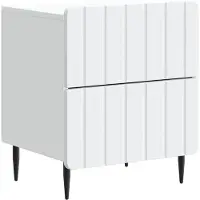 vidaXL Nachtkastje met lade Wit 43 x 34,5 x 49,5 cm Bewerkt hout