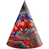 Globos Nordic Spiderman World of Webs partypet, shako set van 6 FSC