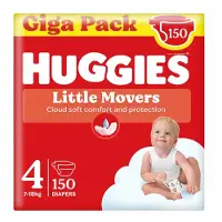 Huggies 3x Little Movers Luiers Maat 4 (7 - 18 Kg) 50 Stuks