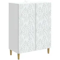 vidaXL Dressoir Wit 66 x 34,5 x 90 cm Bewerkt hout
