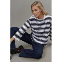 Hiccups for Kids Gestreepte Crew Neck Lange Mouwen T-Shirt