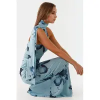 Hiccups for Kids Strapless Gedrukt Bodycon Maxijurk