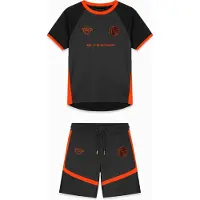 BLACK BANANAS Kinderen WC Football Twin Set, Zwart