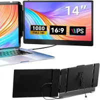 DNA Professionele Portable Monitor - USB-C - 14 Inch - Draagbare Monitor - Portable Monitor Voor Laptop - Zwart - 2cm x 24cm x 24cm