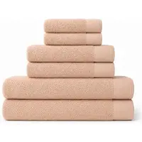 Saphira FRESH Handdoekenset – 6 Delig – Taupe – 2x 30x50 cm, 2x 50x100 cm & 2x 70x140 cm – 100% Katoen – Ultra Zacht – Hoog Absorptievermogen – Sneldrogend – Hotelkwaliteit
