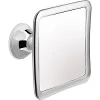 OEM Spiegel met anti-condensfunctie en spuitmond, wandspiegel, badkamermeubel, onbreekbaar, 16 x 16 cm, met glazen oppervlak