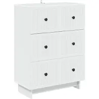 vidaXL Ladekast Wit 66 x 34,5 x 90 cm Bewerkt hout