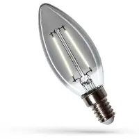 Spectrum LED Kaarslamp C35 E14 Rookglas - 2.5W 150lm 4000K - Neutraalwit - Vervangt 16W