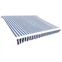 Super Merchant Vervangingsdoek voor luifel 300x250 cm polyester blauw en wit