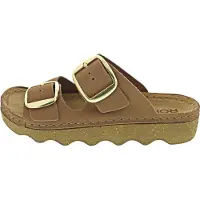 Rohde Foggia-D Damenschuhe Hausschuhe Pantolette Braun Freizeit