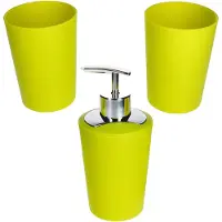 MamboCat 3-delige badkamerset MARTA Groen: 1 zeepdispenser & 2 bekers – 2x 24171 & 1x 24172
