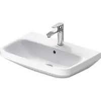Duravit DuraStyle wastafel met overloop met 1 kraangat 65x44cm wit