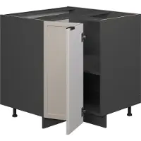 Vicco Fame-Line Hoekkast – 80.5 cm, WB Eik GrijsBeige