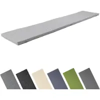 Garronda Bankkussen 200x40 cm – 4 cm dik – Waterafstotend & UV-bestendig – Lichtgrijs GD-AM-Dino