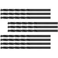 WT&D Set van 10 metaalboren (HSS-R, 3.5x72 mm)