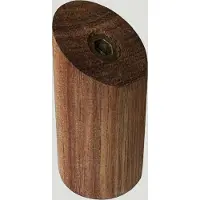 WT&D Set van 6 houten kledinghaken (kapstok), acacia