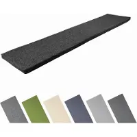 Garronda Bankkussen 180x40 cm – 4 cm dik – Waterafstotend & UV-bestendig – Zwart GD-AM-Dino