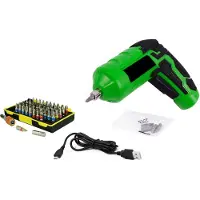 WT&D Set van schroef- en boormachine op USB plus grote set bits