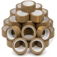 WT&D Set van 10 rollen budget verpakkingstape (48 mm x 50 meter, bruin)