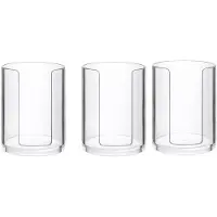 Typecat 3 Stuks Badkamerbekerdispenser 3 Oz Aanrecht Opslag Mondwater Bekerhouder, Plastic Kleine Wegwerp Papieren Bekerhouders