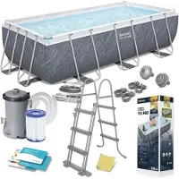 Bestway Buitenzwembad met frame, 404 x 201 x 100 cm, 11-in-1, 56721
