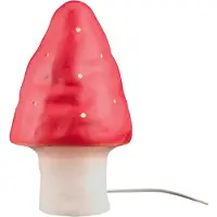 Egmont toys Tafellamp nachtlamp LED - - Rode Paddenstoel - H28cm - Elektrisch - Binnen