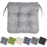 Garronda Stoelkussen 40x40 cm – 4 cm dik – Waterafstotend & UV-bestendig – Lichtgrijs GD-AM-Lara