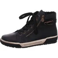 Rieker Boots 'Stiefel Damen N0708 00 Kunststoff (Synthetik) in schwarz' zwart