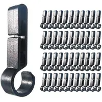 Melitt Helm Clips voor Light Lamp Hard Hat Light Clips, Veiligheidsaccessoire, Gemakkelijk Mount Haak voor Helm, Cap Strap 500 Pcs