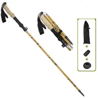 INF Wandelstok met 5 secties en goede schokabsorptie Gold