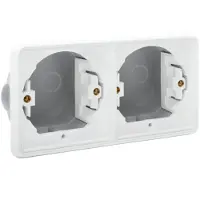 Technim Niko Hydro Wd Inbouwkader 2V Horizontaal Wit