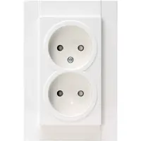Kopp Inbouwstopcontact Athenis Ongeaard 2-polig Wit Ip20
