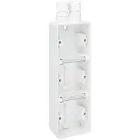 Technim Niko Hydro Opbouwdoos 3V Vert. + 2 M20 Ingangen + Wartel