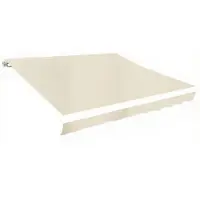 vidaXL Vervangingsdoek voor luifel 380x295 cm polyester crèmekleurig