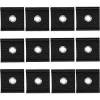 Melitt 12 Stuks RV-Luifelhaken, Kampeerluifelhaken, Clips, RV-Tenthangers, Lichthangers met Gaten voor Caravan- en Camperaccessoires